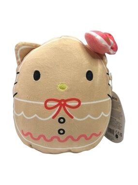 Squishmallows / KellyToy x Sanrio Christmas Hello Kitty 8” Gingerbread Plush